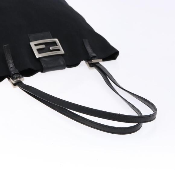 FENDI Tote Bag Nylon Black Silver - Picture 7 of 12